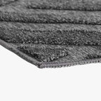 Tapete Geométrico Cinza 200x140 VIBE - Gato Preto