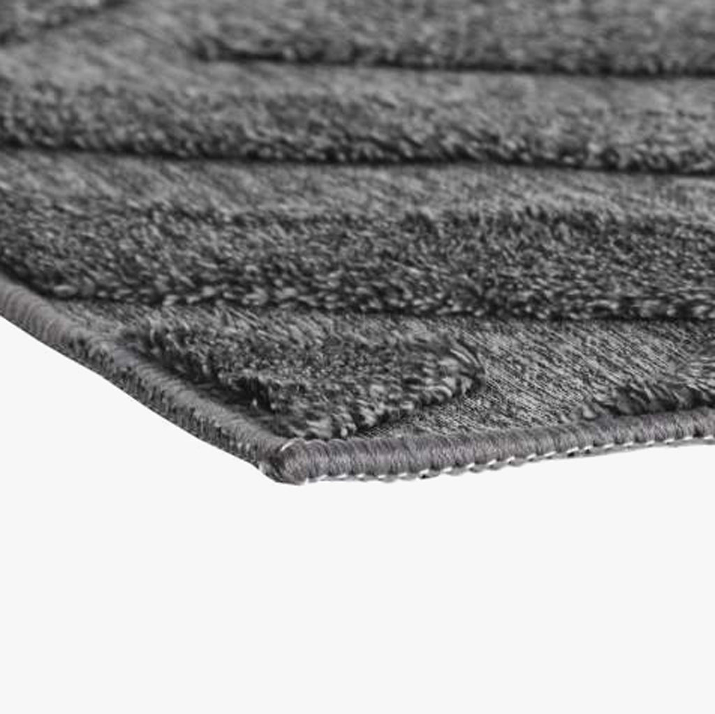 Tapete Geométrico Cinza 200x140 VIBE - Gato Preto