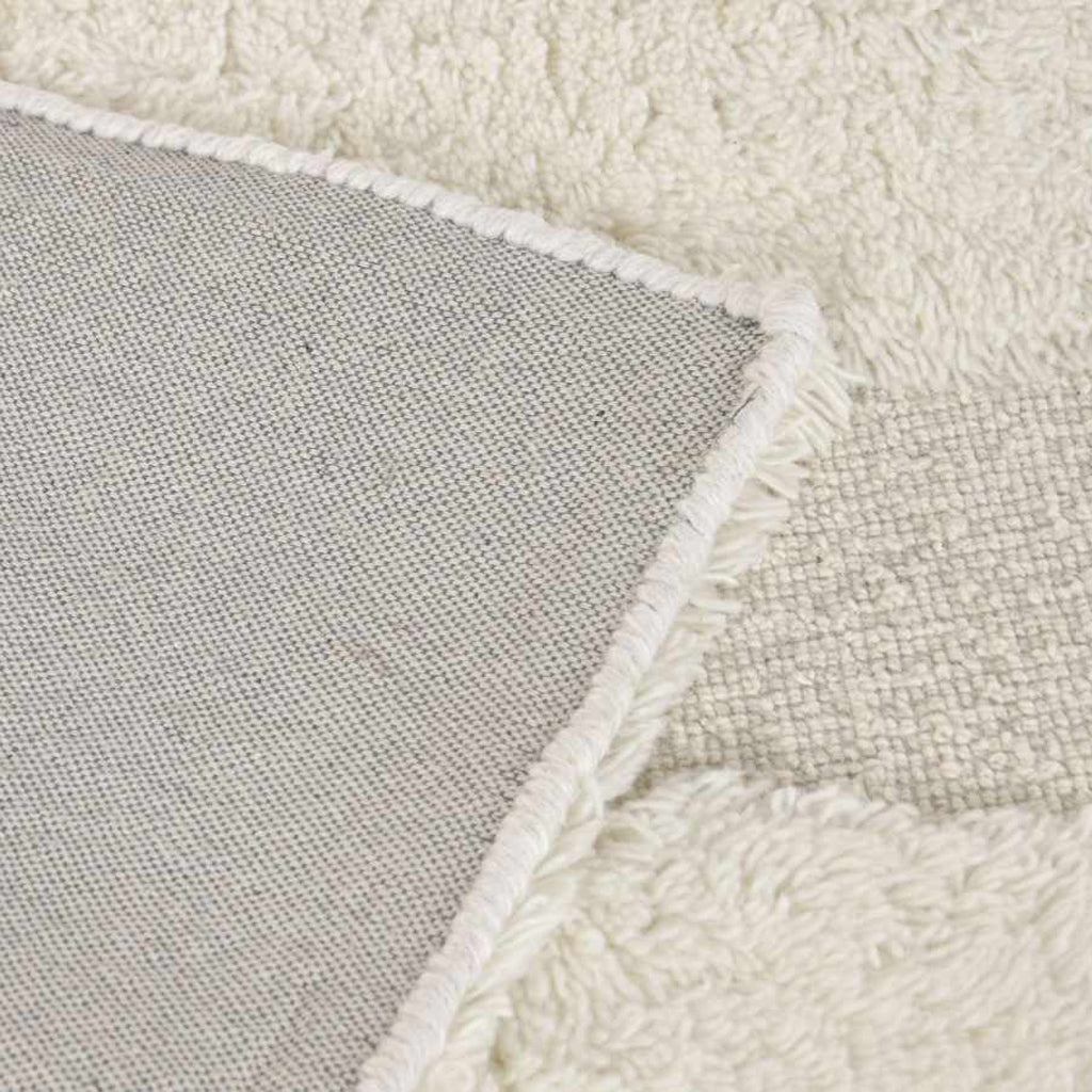 Tapete Lã Branco Padrão 160x230 MALVA - Gato Preto