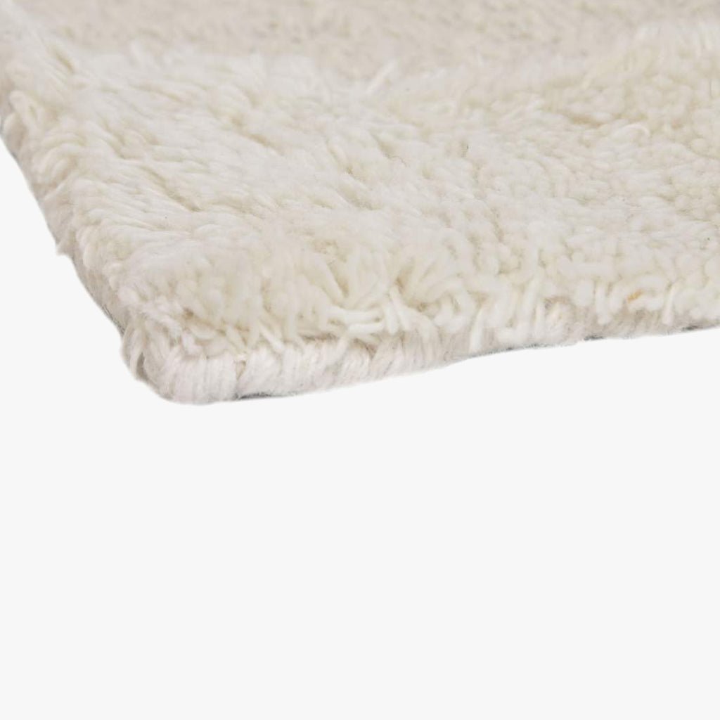 Tapete Lã Branco Padrão 160x230 MALVA - Gato Preto