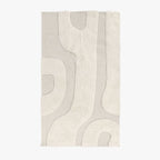 Tapete Lã Branco Padrão 160x230 MALVA - Gato Preto