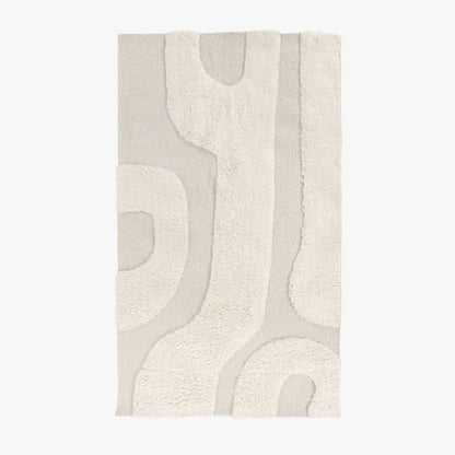 Tapete Lã Branco Padrão 160x230 MALVA - Gato Preto