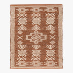 Tapete Lã e Algodão Tribal Natural 140x200 CLARE - Gato Preto