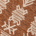 Tapete Lã e Algodão Tribal Natural 140x200 CLARE - Gato Preto