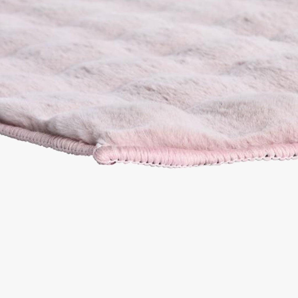 Tapete Macio Rosa 175x100 PLUSH - Gato Preto