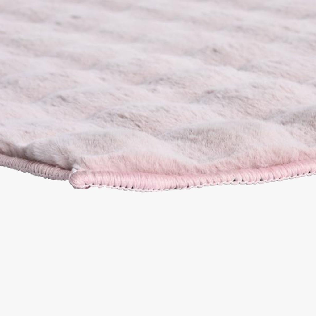 Tapete Macio Rosa 200x140 PLUSH - Gato Preto