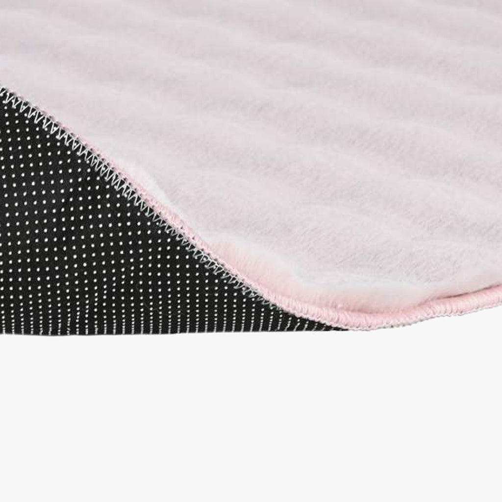Tapete Macio Rosa 200x140 PLUSH - Gato Preto