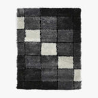 Tapete Quadrados Preto 120x180 MATRIX - Gato Preto