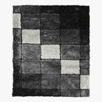 Tapete Quadrados Preto 160x230 MATRIX - Gato Preto