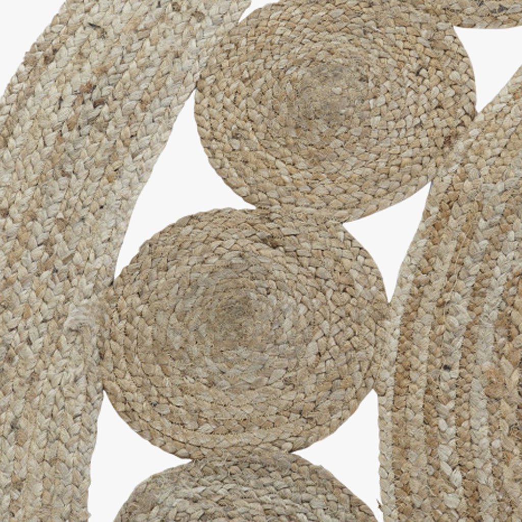 Tapete Redondo Mandala em Juta OAXACA - Gato Preto