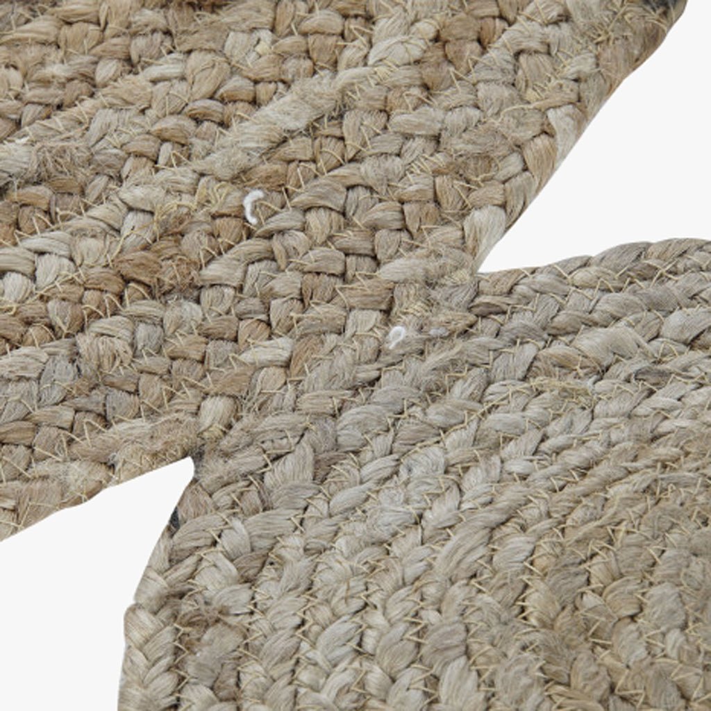 Tapete Redondo Mandala em Juta OAXACA - Gato Preto