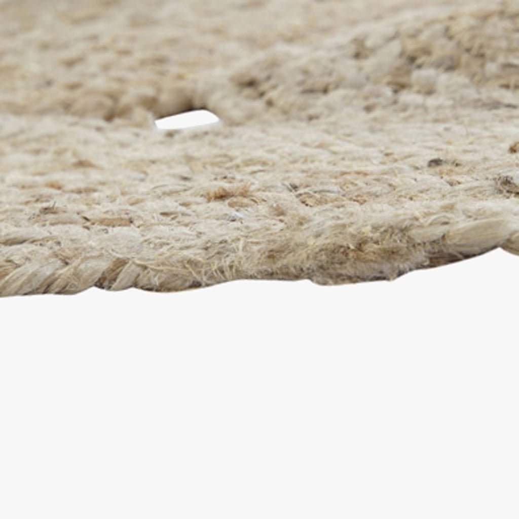 Tapete Redondo Mandala em Juta OAXACA - Gato Preto