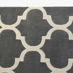 Tapete Trelis Cinza 160x230 VIBE - Gato Preto
