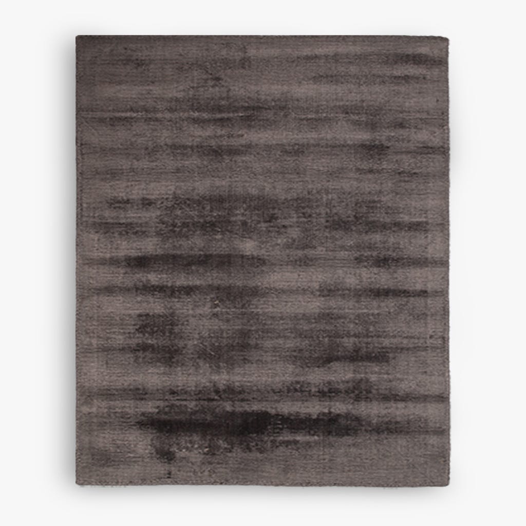 Tapete Tufado Viscose Cinza Escuro 140x200 MIRA - Gato Preto