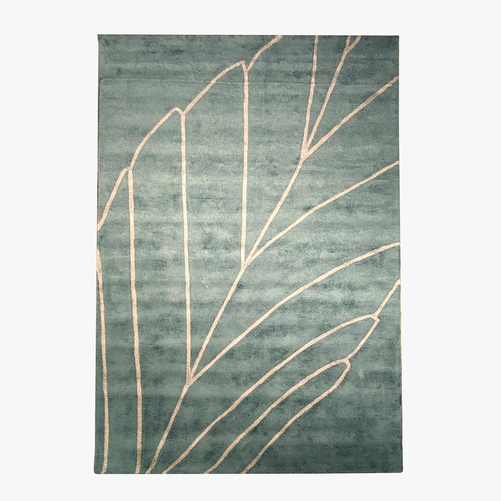 Tapete Viscose Folha Verde 170x240 GREEN SENSE - Gato Preto