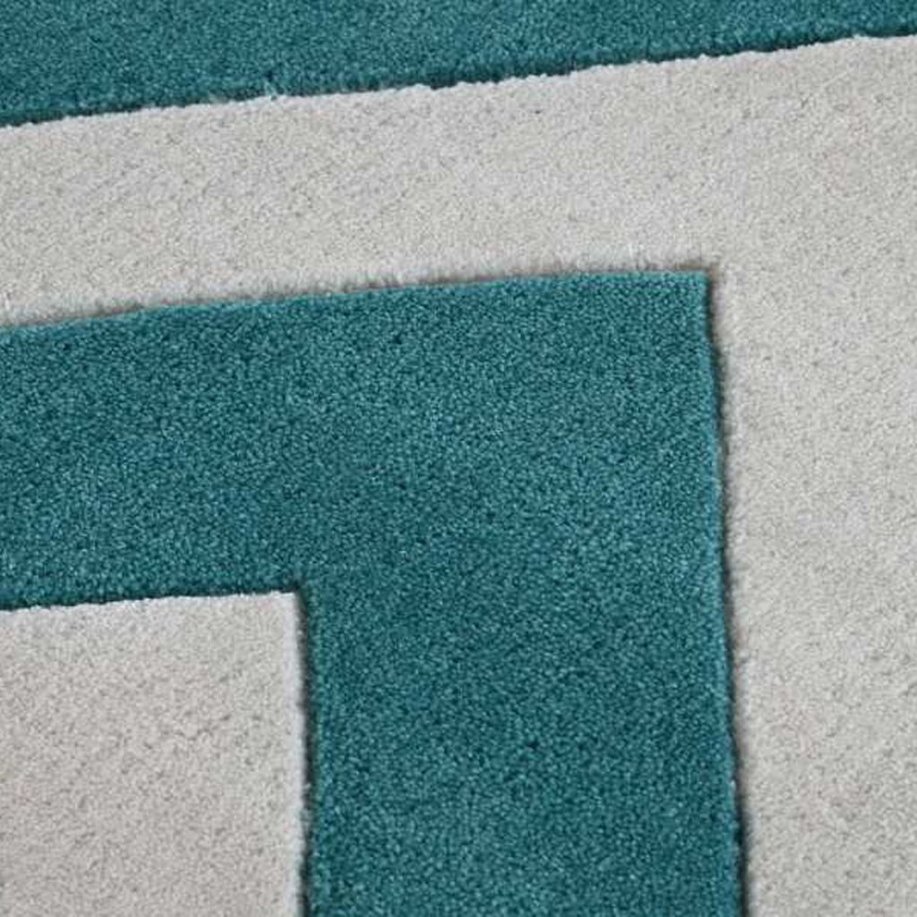 Tapete ZigZag Verde 160x230 VIBE - Gato Preto