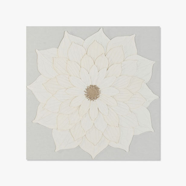 Tela Flor Relevo 120x120 - Gato Preto