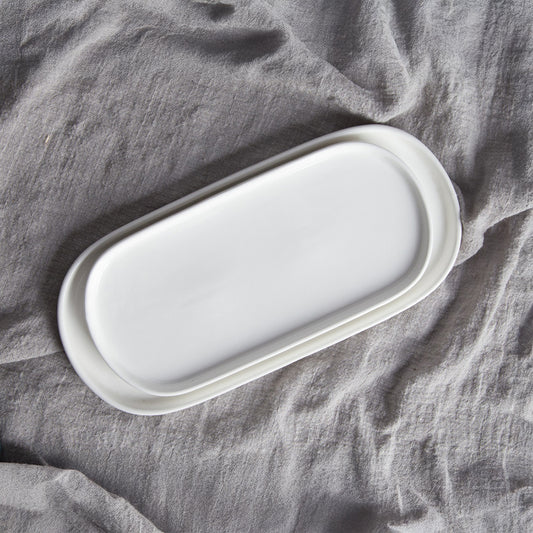 Prato Oval 25 cm BRIGHT WHITE
