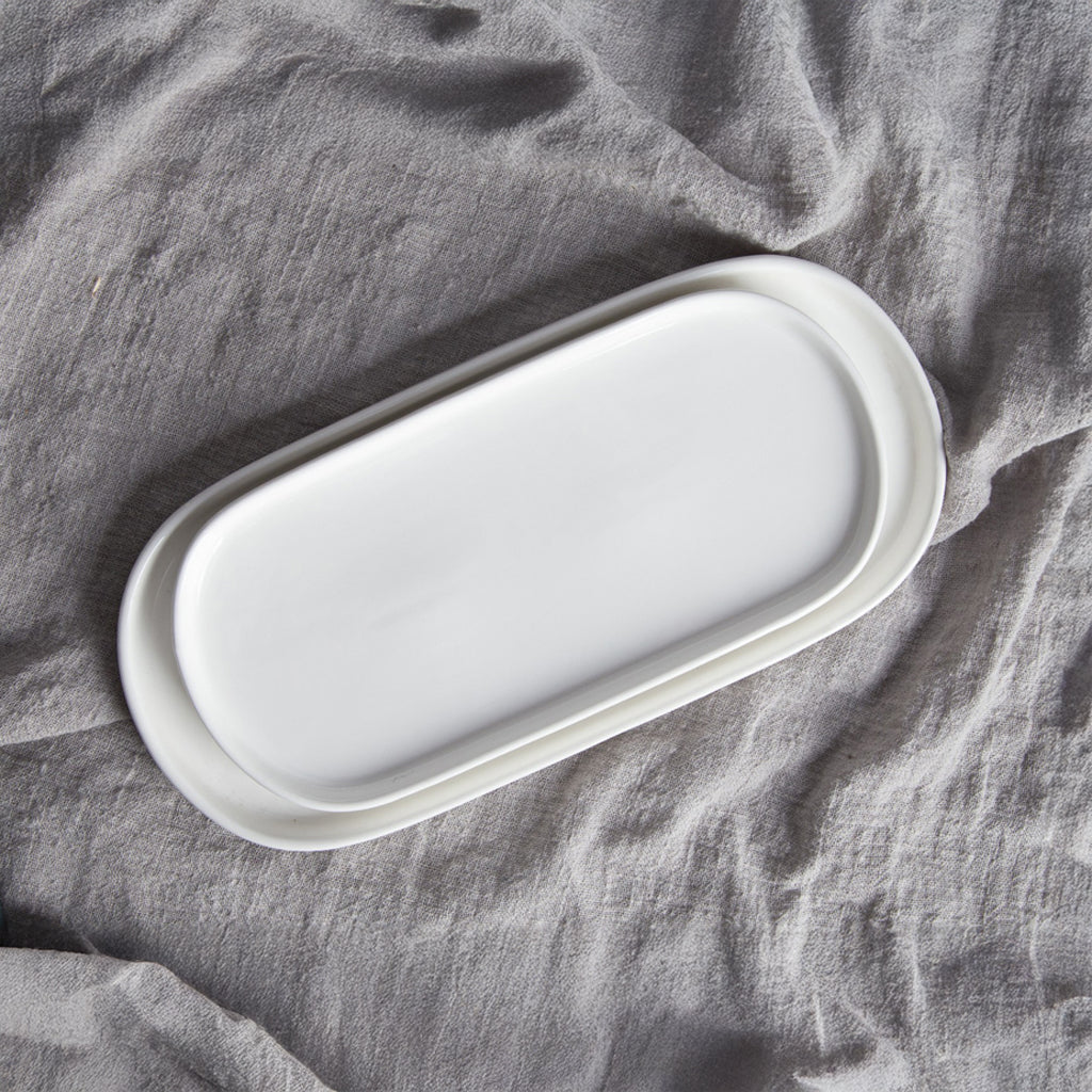 Prato Oval 33 cm BRIGHT WHITE