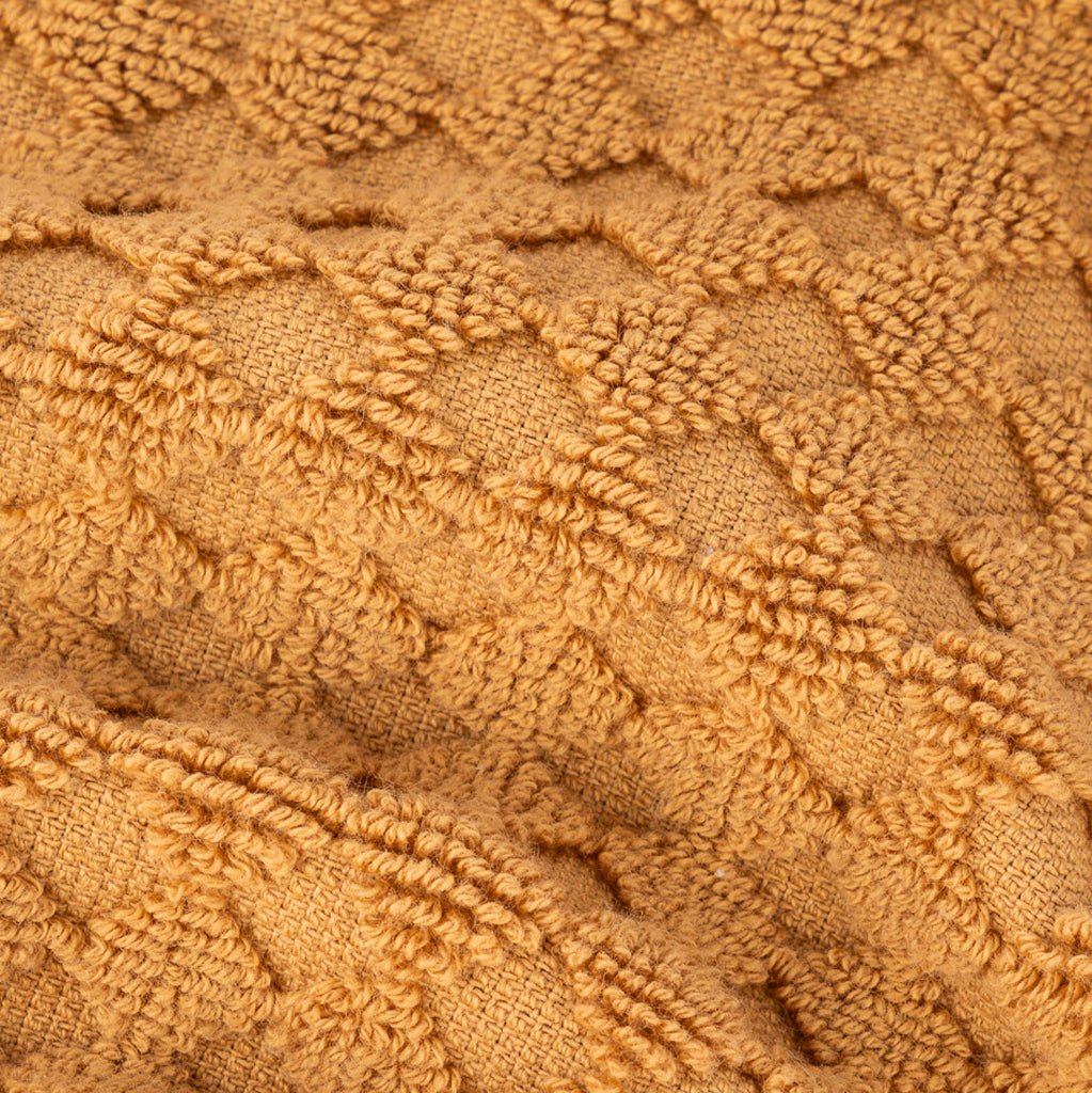 Toalha de Banho Algodão Favos Amarelo ESNA - Gato Preto