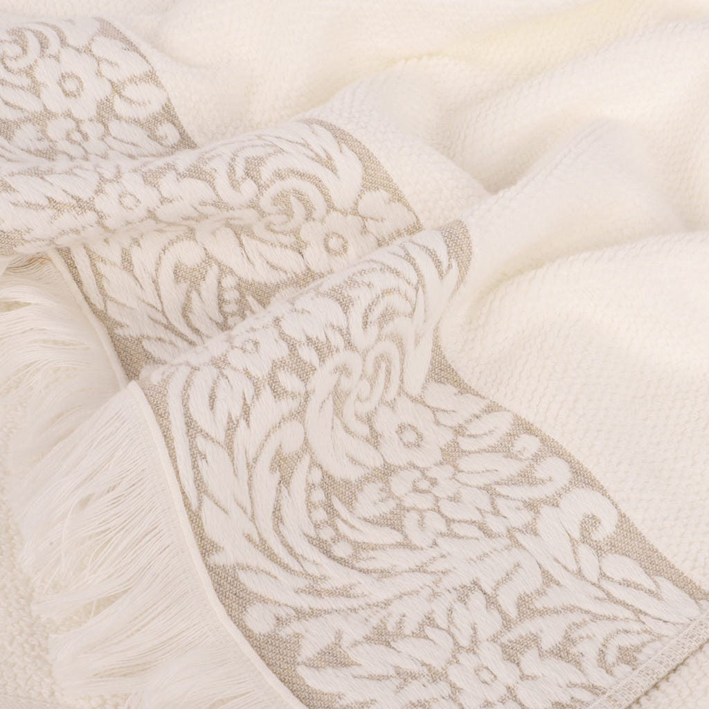 Toalha de Banho Algodão Jacquard com Barra Floral MURANO - Gato Preto