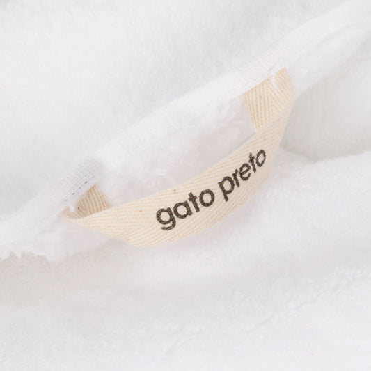 Toalha de Banho de Rosto Algodão Branca FIVE STARS - Gato Preto