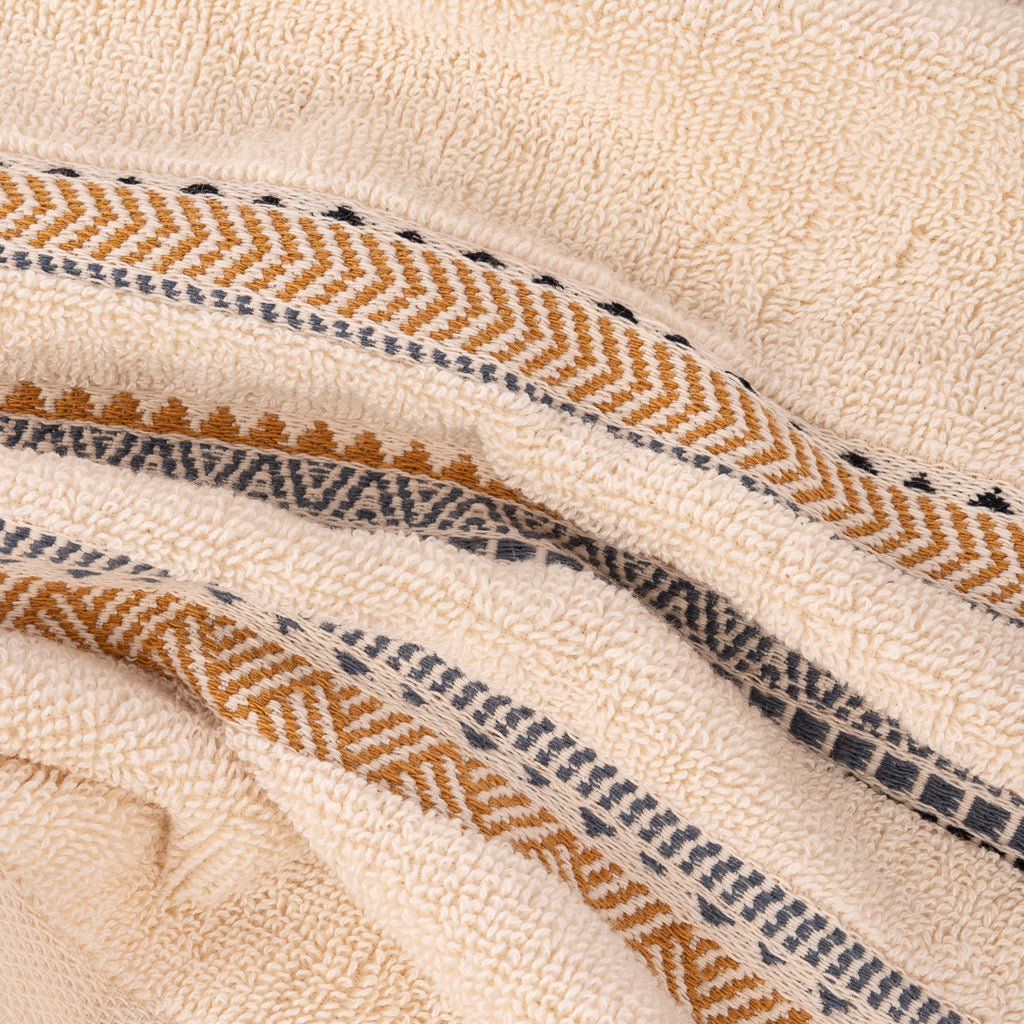 Toalha de Banho de Rosto Algodão Riscas ESNA - Gato Preto