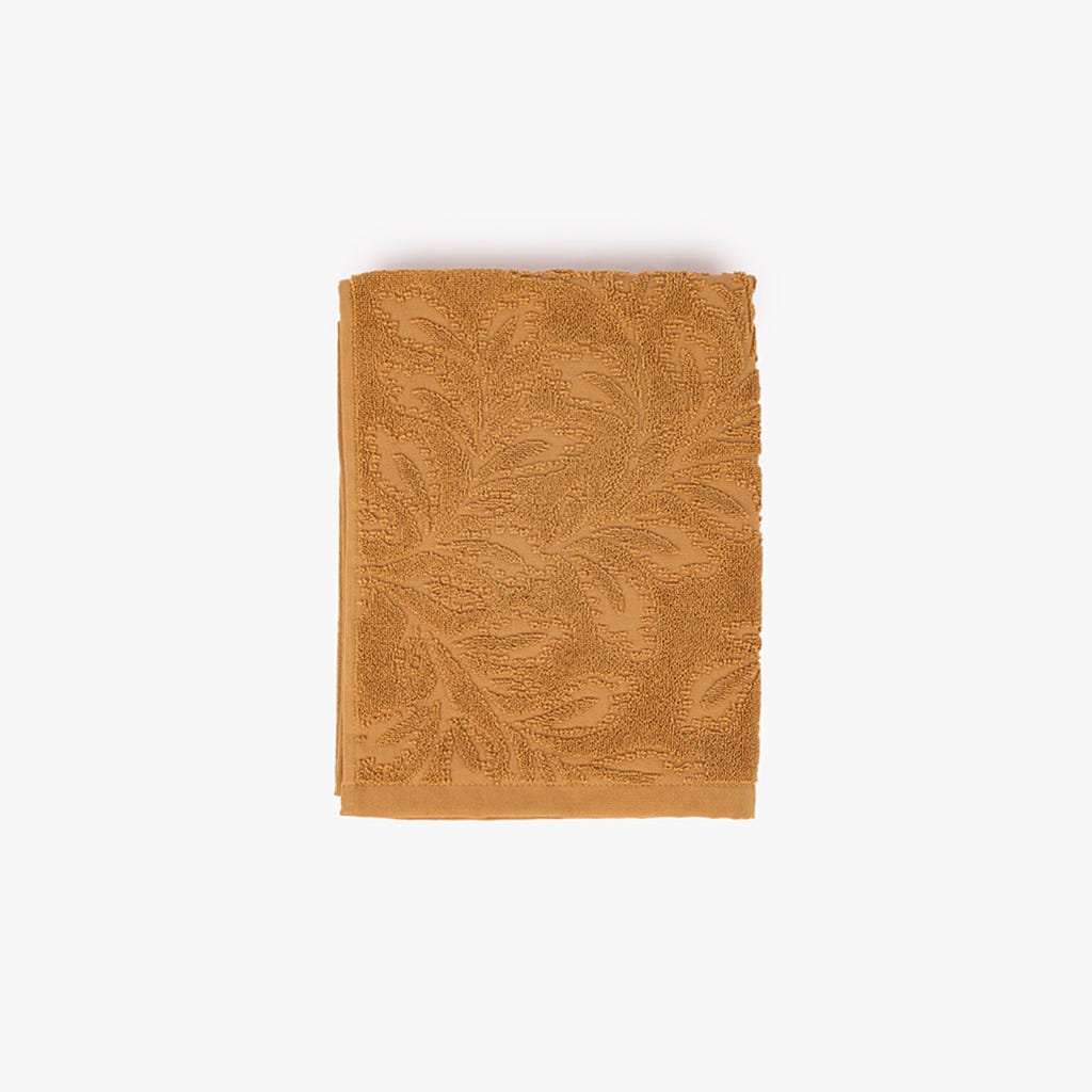 Toalha de Banho de Rosto Jacquard Floral Amarelo LUOPING