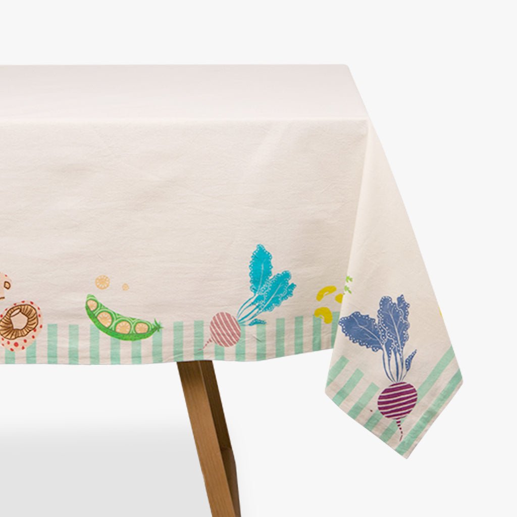 Toalha de Mesa Algodão Quadrada Vegetais VEGGIE PARADE - Gato Preto