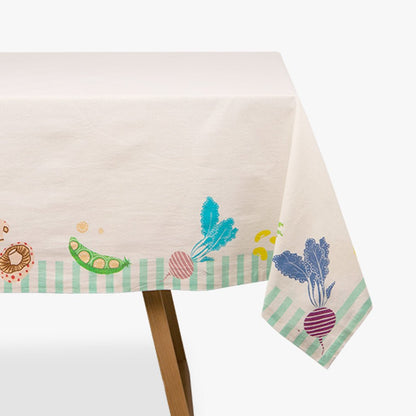 Toalha de Mesa Algodão Quadrada Vegetais VEGGIE PARADE - Gato Preto