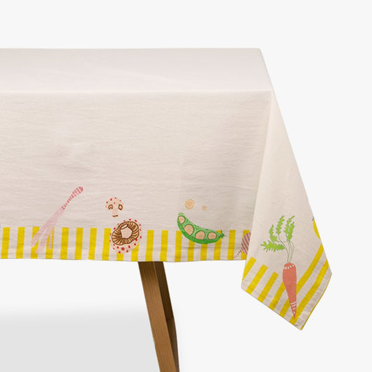 Toalha de Mesa Algodão Quadrada Vegetais VEGGIE PARADE - Gato Preto