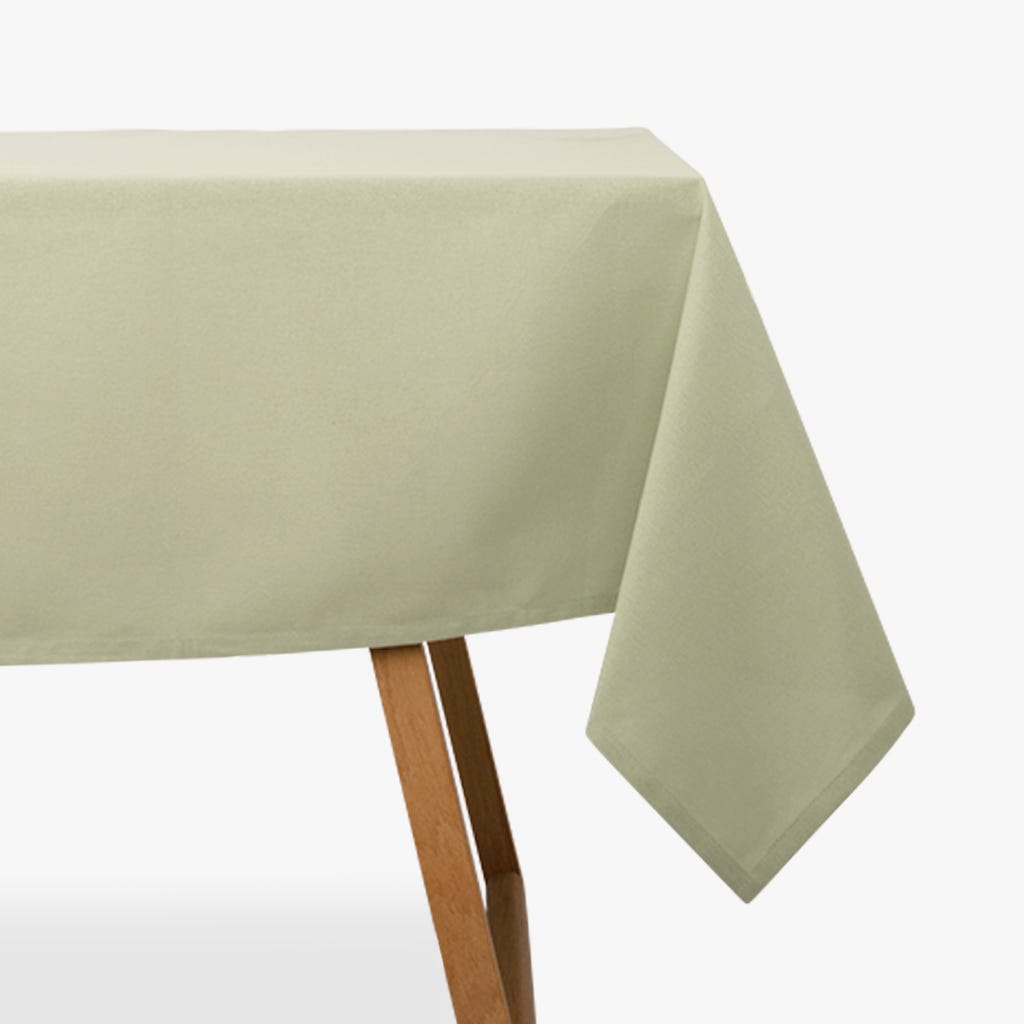 Toalha de Mesa Algodão Retangular Verde Claro 4EVERYDAY - Gato Preto