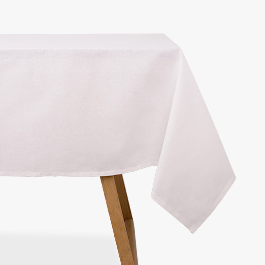 Toalha de Mesa Quadrada Algodão Branco 4EVERYDAY - Gato Preto