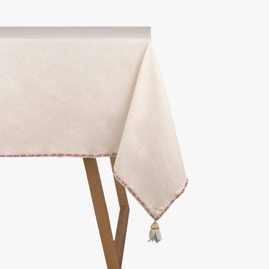 Toalha de Mesa Quadrada Algodão e Linho MARIE - Gato Preto