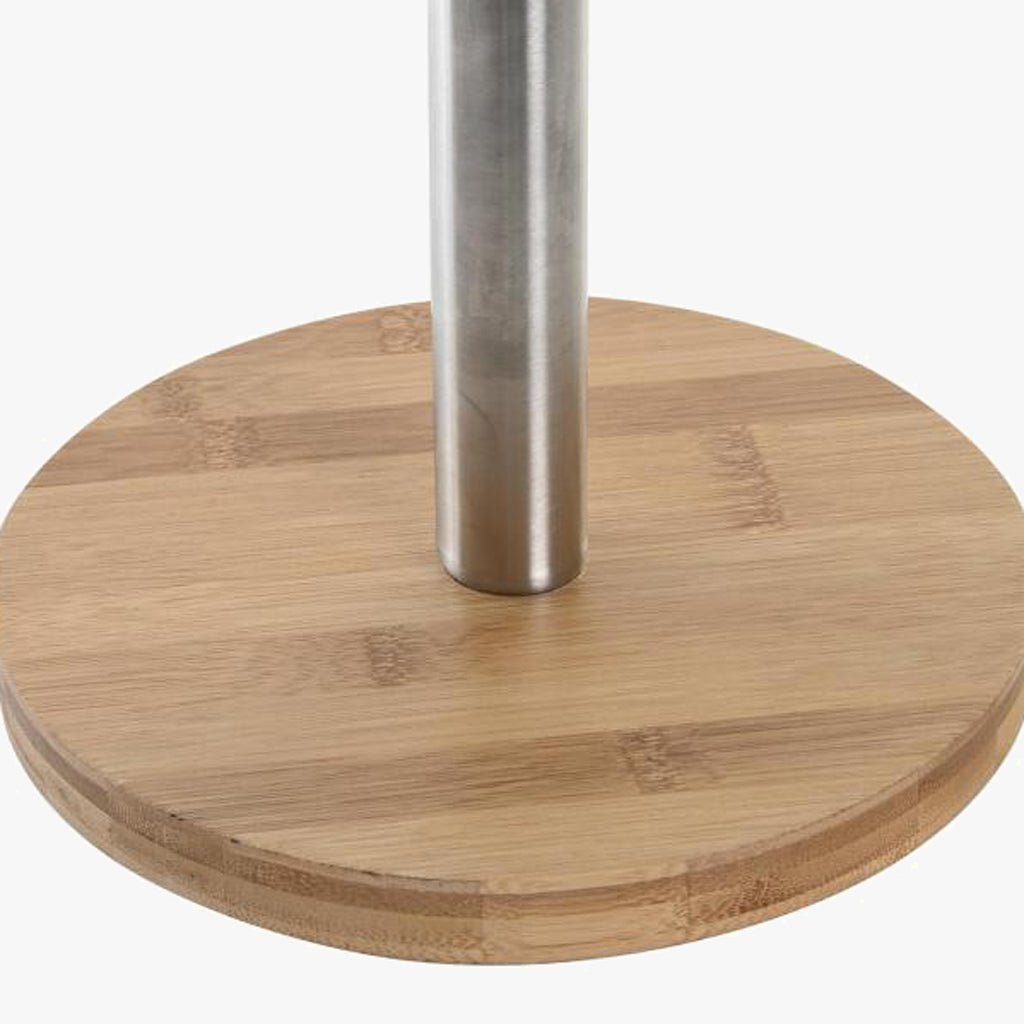 Toalheiro Bambu e Inox 22x22x85,5 CLEAR - Gato Preto