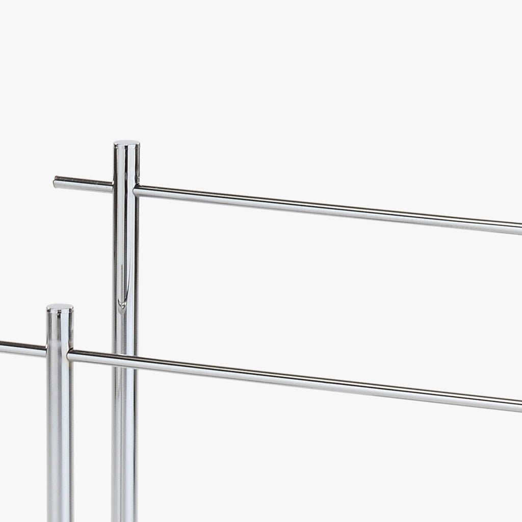 Toalheiro Duplo Cromado SILVER - Gato Preto