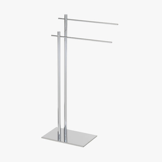 Toalheiro Duplo Cromado SILVER - Gato Preto