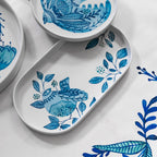 Travessa Oval BLUE BIRD - Gato Preto