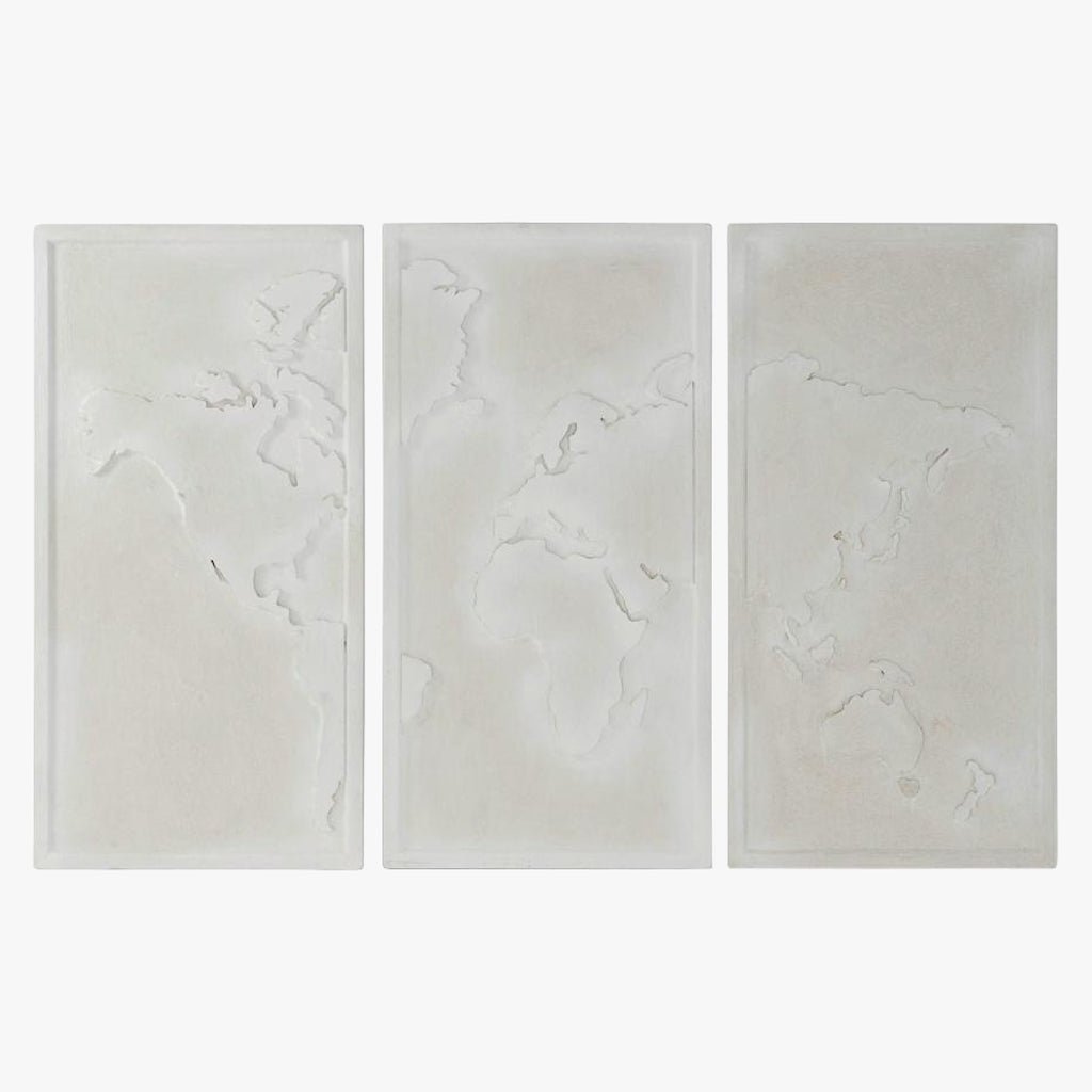 Triplico Mapa Mundo Branco HORIZONTE - Gato Preto