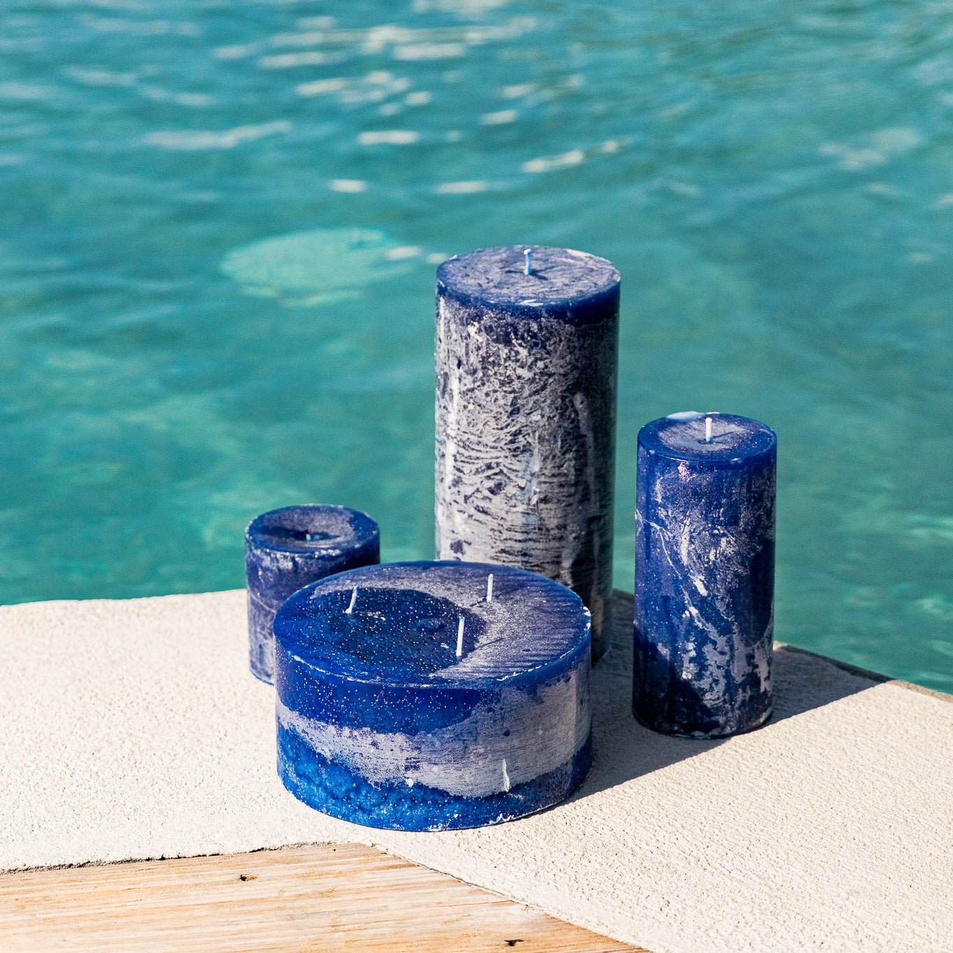 Vela Azul 9x20 RUSTIK - Gato Preto