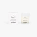 Vela Perfumada em Copo de Vidro Clean Herbs 160g PURE NATURAL - Gato Preto