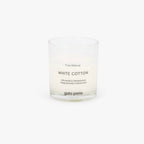 Vela Perfumada em Copo de Vidro White Cotton 160g PURE NATURAL - Gato Preto