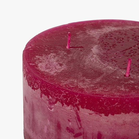 Vela Rosa 15x7,5 RUSTIK - Gato Preto