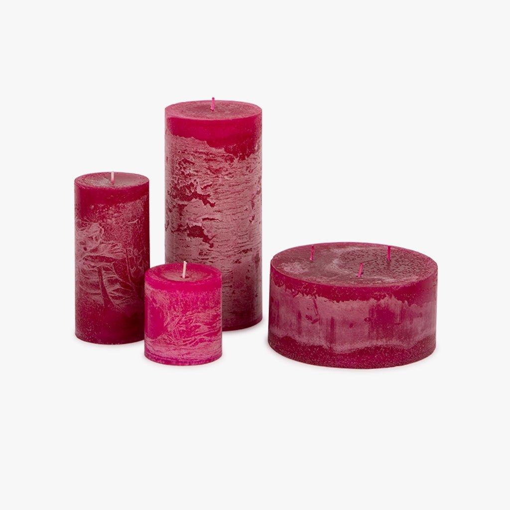 Vela Rosa 15x7,5 RUSTIK - Gato Preto