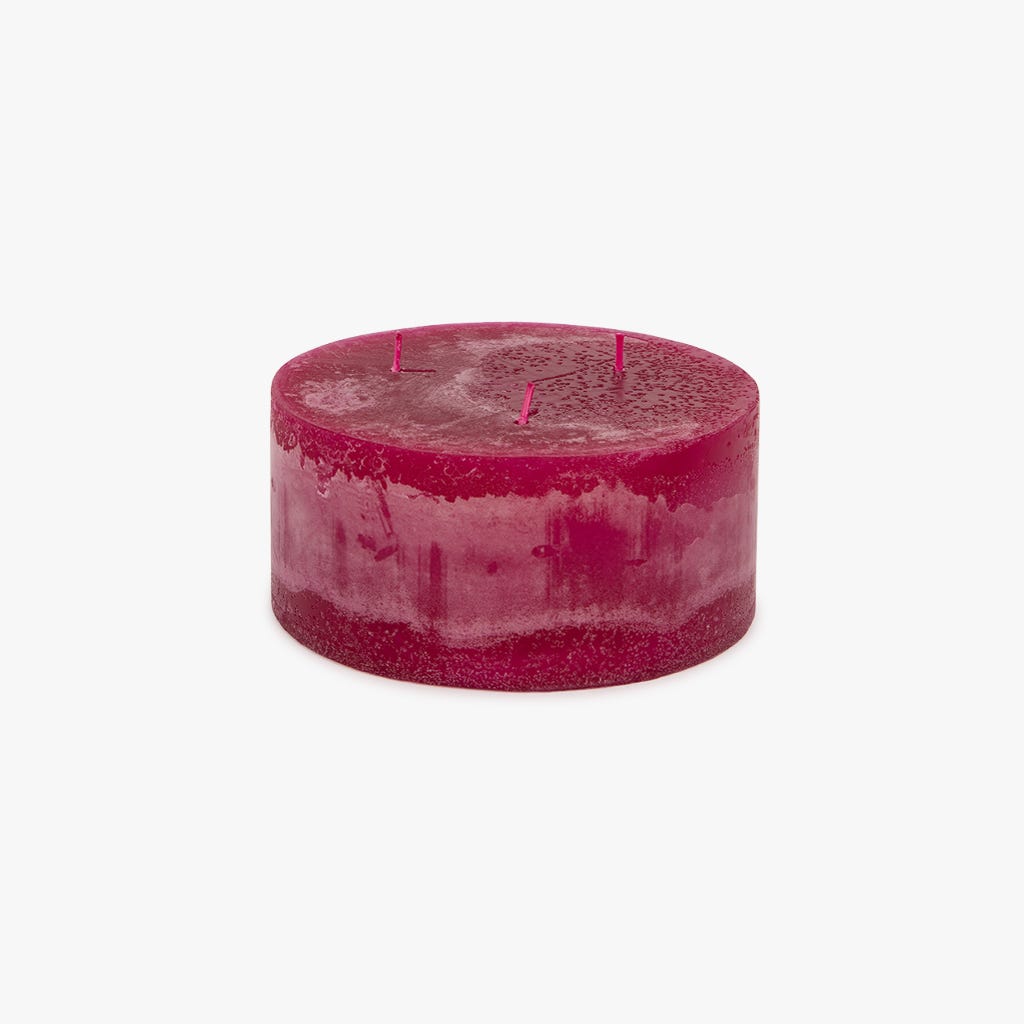 Vela Rosa 15x7,5 RUSTIK - Gato Preto