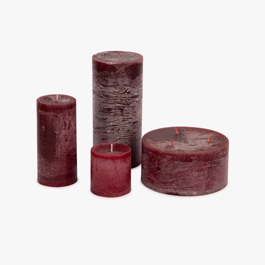 Vela Vermelha 9x20 RUSTIK - Gato Preto