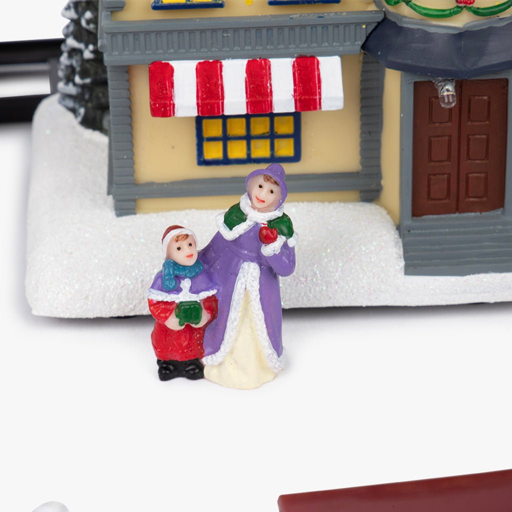 Vila e Comboio com LED COZY - Gato Preto