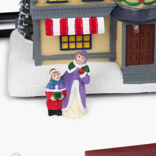 Vila e Comboio com LED COZY - Gato Preto