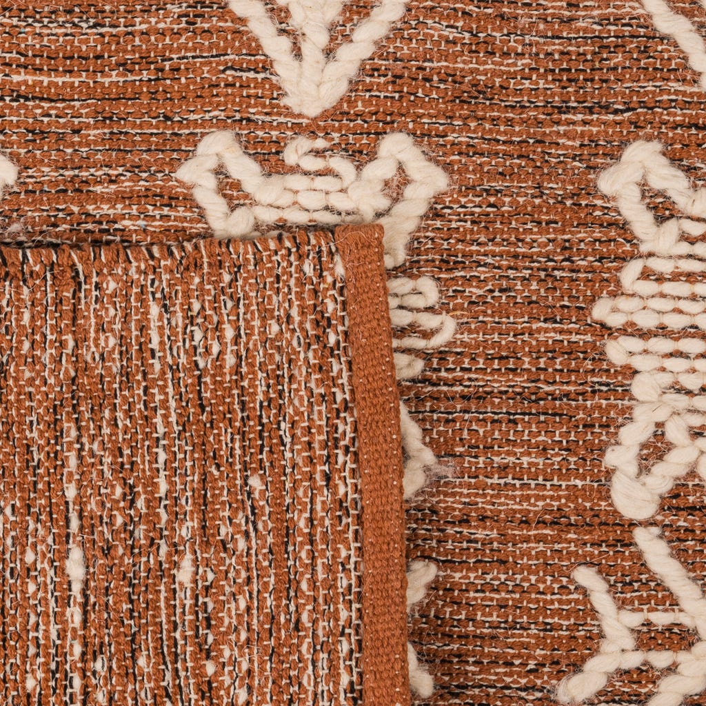 Alfombra lana/algodón tribal natural 120x180cm CLARE  