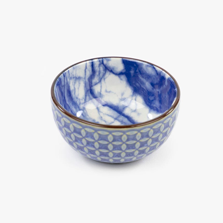 Taça marmoreada azul 7.6 cm ASIA